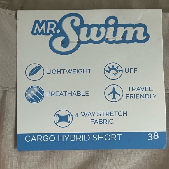 Mr. Swim Hybrid Cargo  shorts size 38 NWT - Picture 9 of 13